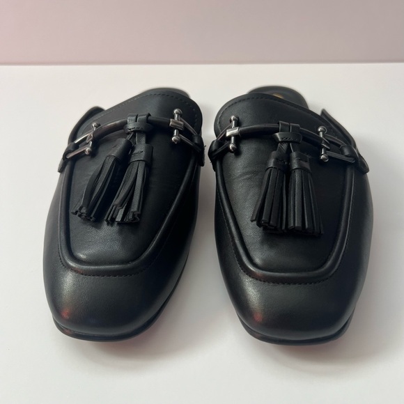 Clarks Pure2 Trim Leather Embellished Square Toe Mules - Picture 2 of 7